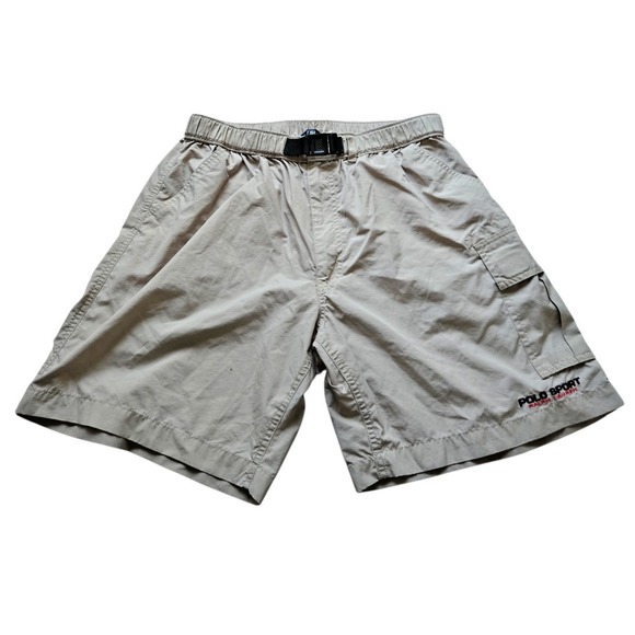 Vintage 90s Mens M EUC POLO SPORT RALPH LAUREN 7" Water Repellent Hiking Shorts - Picture 2 of 16